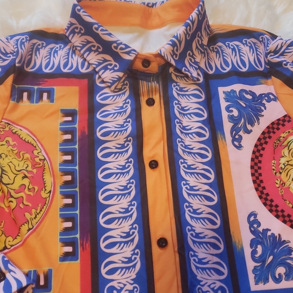 Vibrant shirt dress for women - Picture 4 of 5